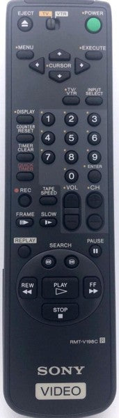 Genuine VCR / TV Remote Control RMT-V198C / RMTV198C Sony