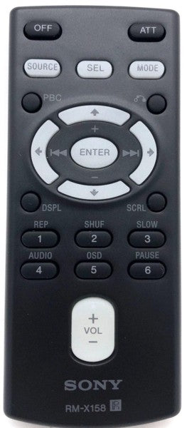 Genuine Remote Control for Car Audio RMX158 / RM-X158 147907782 Sony