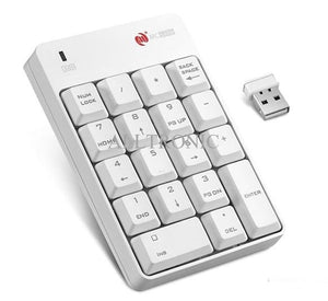 2.4G Wireless Numeric Keyboard SK51AG / SK-51AG 18Key (White)