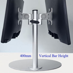 LCD LED Flat Panel Table base / 2 Monitor Table Base Bracket Left/Right Mount 400MM  STZM03D