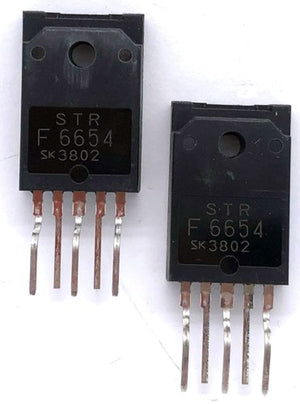TV IC Power Switching Regulator STRF6654 3pin up Zip5 Sanken