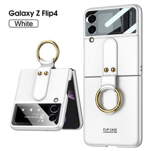 Samsung Galaxy Z Flip 4 Case ultra thin ring and shell Membrane