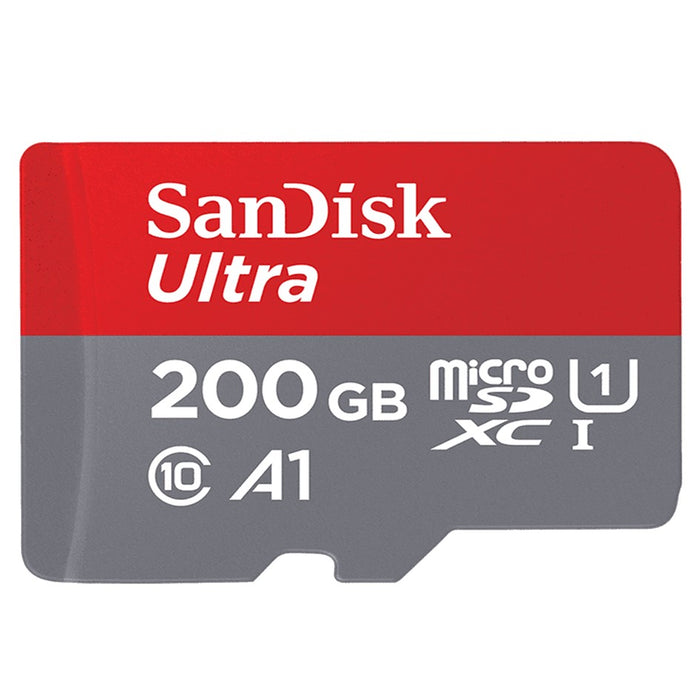 Sandisk MicroSDXC 200GB Ultra A1 UHS-I Card with Adapter Speed up to 100MB/s 667X Class 10