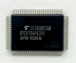 Cmos 24K x 8-Bit Controller IC TMP87CK70AF-6311 QFP80 Toshiba / Gemstar
