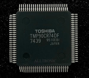 Color TV/VCR  Controller IC TMP90CR74DF-7439 QFP100 Toshiba