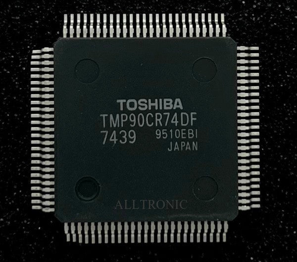 Color TV/VCR  Controller IC TMP90CR74DF-7439 QFP100 Toshiba