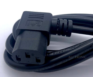 Power Cord 3Pin UK to C13 (Right Angle) 0.75mm2 1.8Meter with Safety Approved Mark