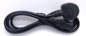 Power Cord 3Pin UK to C15 with Safety Approved Mark 1.8Meter