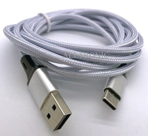 USB Type C to USB A Charging Cable Nylon 2 Meter