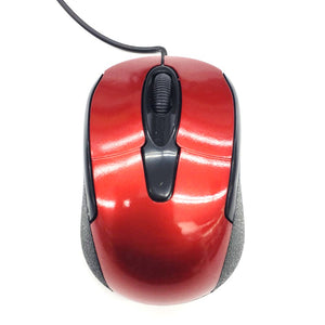 OEM Wired USB Optical Mouse YR3004 - Red