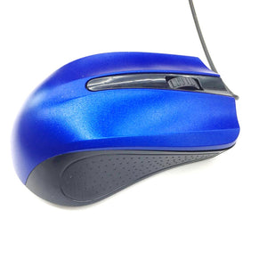 OEM Wired USB Optical Mouse YR3008 Blue