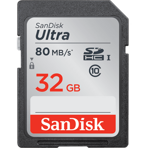 Sandisk Ultra SDHC 32GB 80MB  SDSDUNC-32G-GN61N