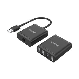 Unitek 4 Ports USB2.0 Extender Over Cat 6 / Cat5e Model Y-2516