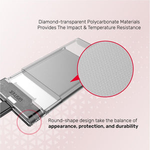 Unitek S1103D USB-TypeC (TYPE C) to SATA6G HDD SSD Enclosure