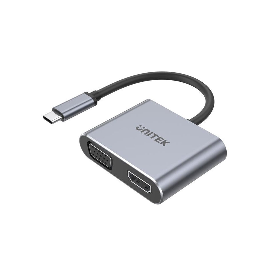USB-C Type C to HDMI and VGA Adaptor ( Support up to 4K@60Hz & MST function) Unitek V1126A