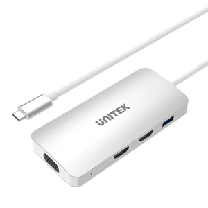 Unitek 5-in-1 USB-C Hub with Triple Monitor and 60W Power Delivery Model: Y-9116
