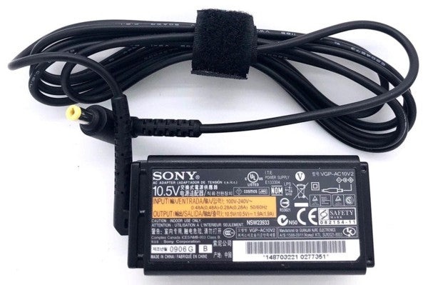Safety Approved Adaptor 10.5Volts 1.9Amp VGPAC10V2 Sony