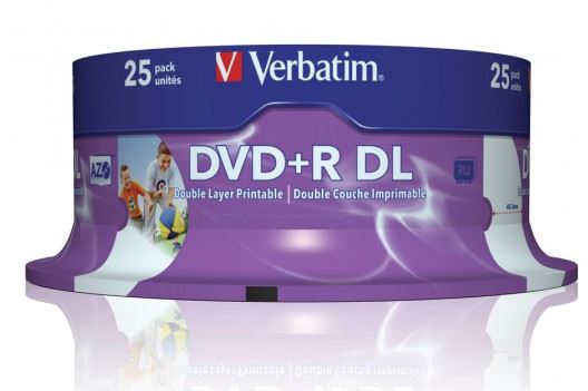 Verbatim DVD+R DL 8x 8.5Gb 25pcs #43667