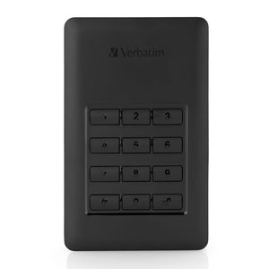 Verbatim 2TB HDD Store "n" Go Secure Portable HDD with Keypad Access #53403