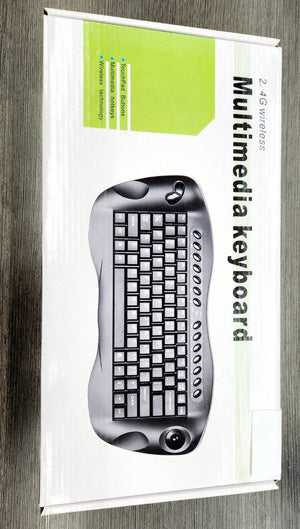 Wireless Mini keyboard with Trackball Mouse W9710RF