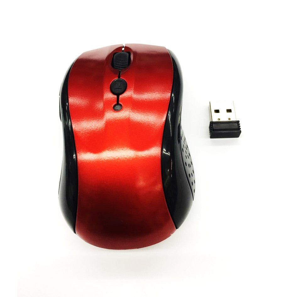 OEM Wireless Mouse 2.4Ghz YR802 RED (Up to 10 Meter Range)