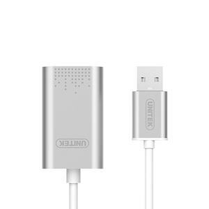 USB to Stereo Sound Converter Aluminium Y-247A Unitek