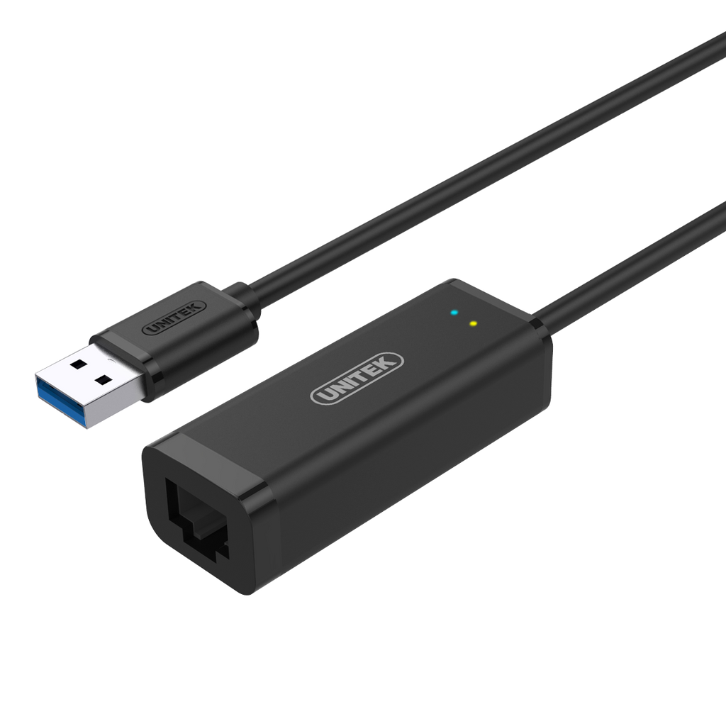 USB 3.0 to Gigabit Ethernet Adapter in Black Unitek Y3470Bk