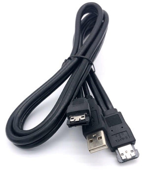 Cable Esata to Esata Female +USB A Male 1Meter YC302 Unitek- Clearance Price!