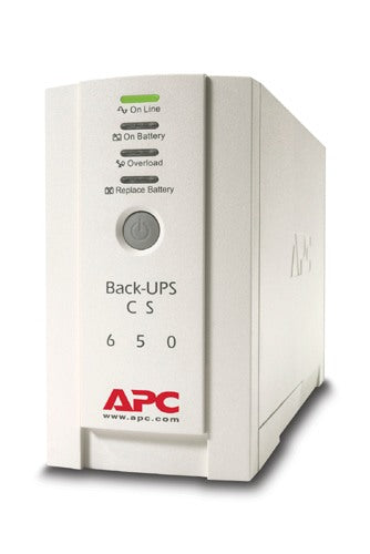 APC Back-UPS CS 650VA, 230V, 4 IEC outlets (1 surge)  BK650-AS