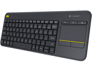 Logitech K400 Plus Keyboard Wireless Touch Black / White