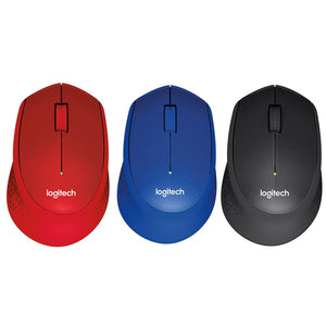 Logitech M331 Wireless Silent Mouse Black / Blue/ Red [ GET FREE Mouse PAd ]